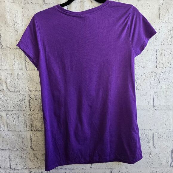 Purple Sugar Skull T-Shirt Colorful Bobbie Brooks Day Of The Dead Graphic Tee S - Picture 2 of 10